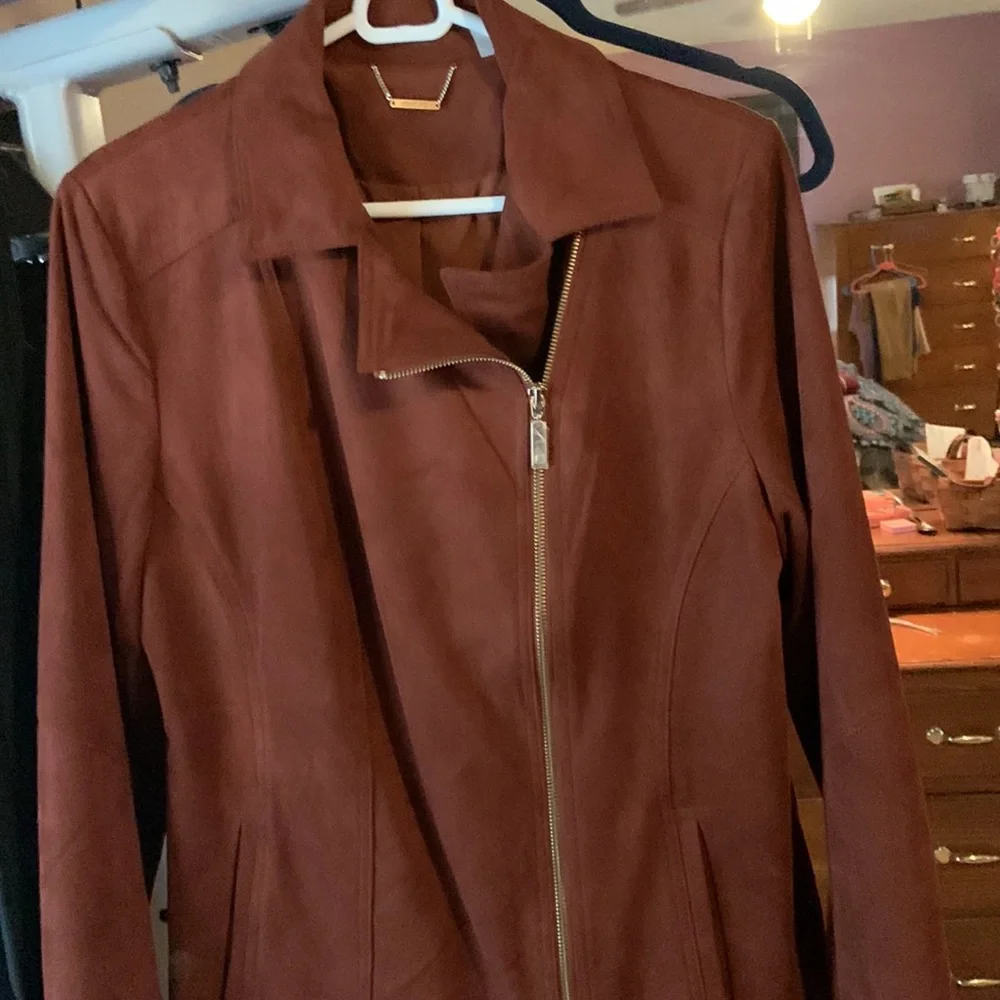 Faux suede jacket - Picture 2 of 8